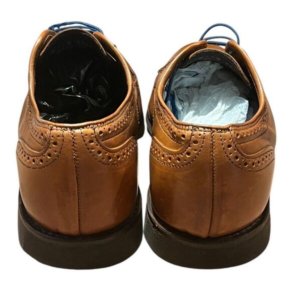 Allen Edmonds Shoes Mens 9 D Brown Leather Wingtip Brogue Oxford Road Warriors main image 5